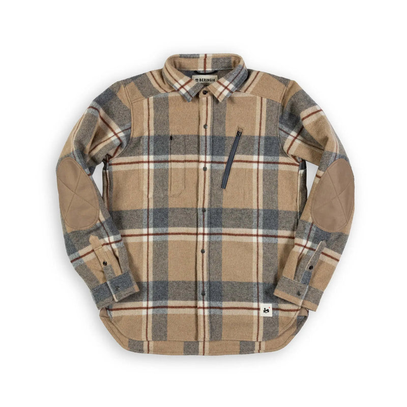 Farallon Wool Plaid Shirt - Beige