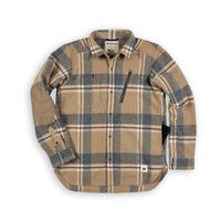 Farallon Wool Plaid Shirt - Beige