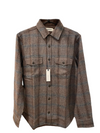 The CPO Shirt in Dark Brick Plaid Wool