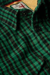 Mountain Flannel - Green/Blk Grid Plaid