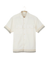 Harshil Two-Pocket Shirt in Tipping Stripe Border Natural