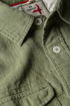 Linen Workshirt - Bright Olive