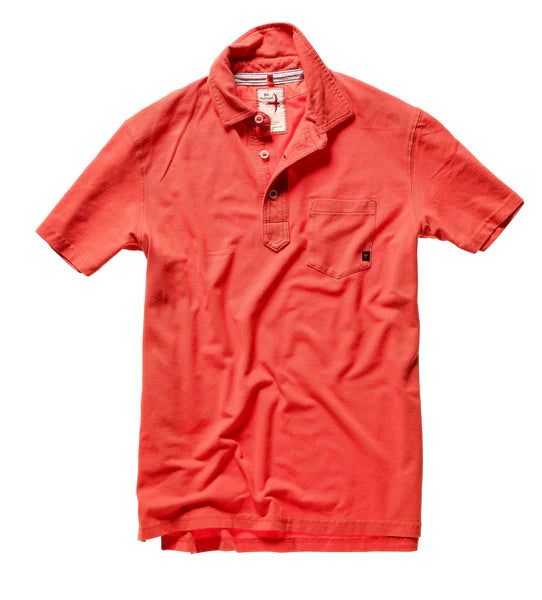 Pique Slot Polo - Tangerine