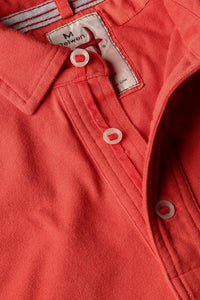 Pique Slot Polo - Tangerine