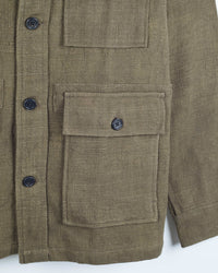 Akash Chore Coat in Nubby Cotton Dark Sage