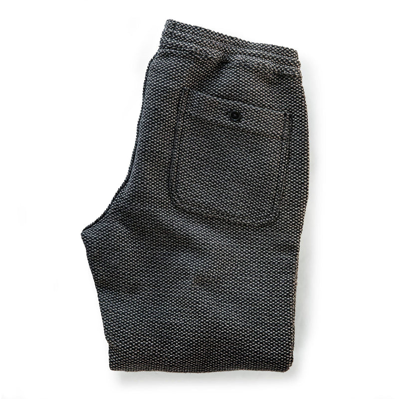 The Apres Pant in Charcoal Sashiko