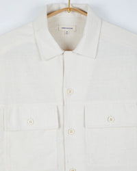 Harshil Two-Pocket Shirt in Tipping Stripe Border Natural