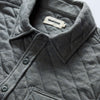 The Fall Line Overshirt in Heather Ash Quilted Jersey