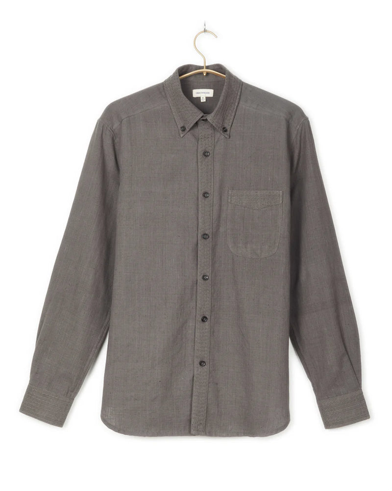 Kabir Standard Shirt w/Saddle Stitch - Charcoal