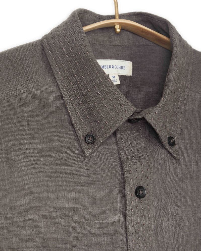 Kabir Standard Shirt w/Saddle Stitch - Charcoal