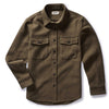 The Maritime Shirt Jacket in Fatigue Olive Moleskin Twill