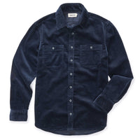 The Utility Shirt in Dark Navy Corduroy