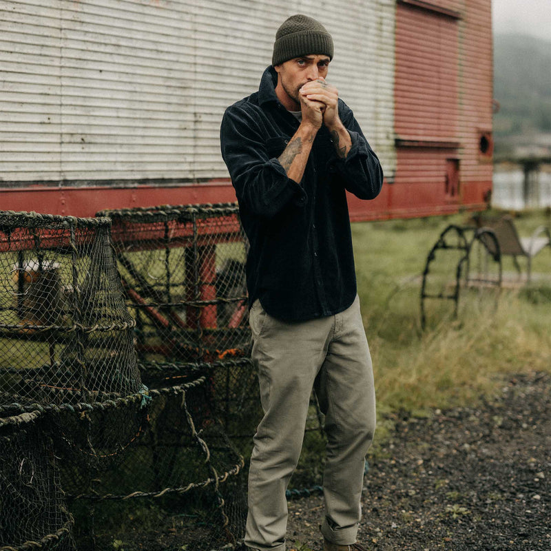 The Utility Shirt in Dark Navy Corduroy